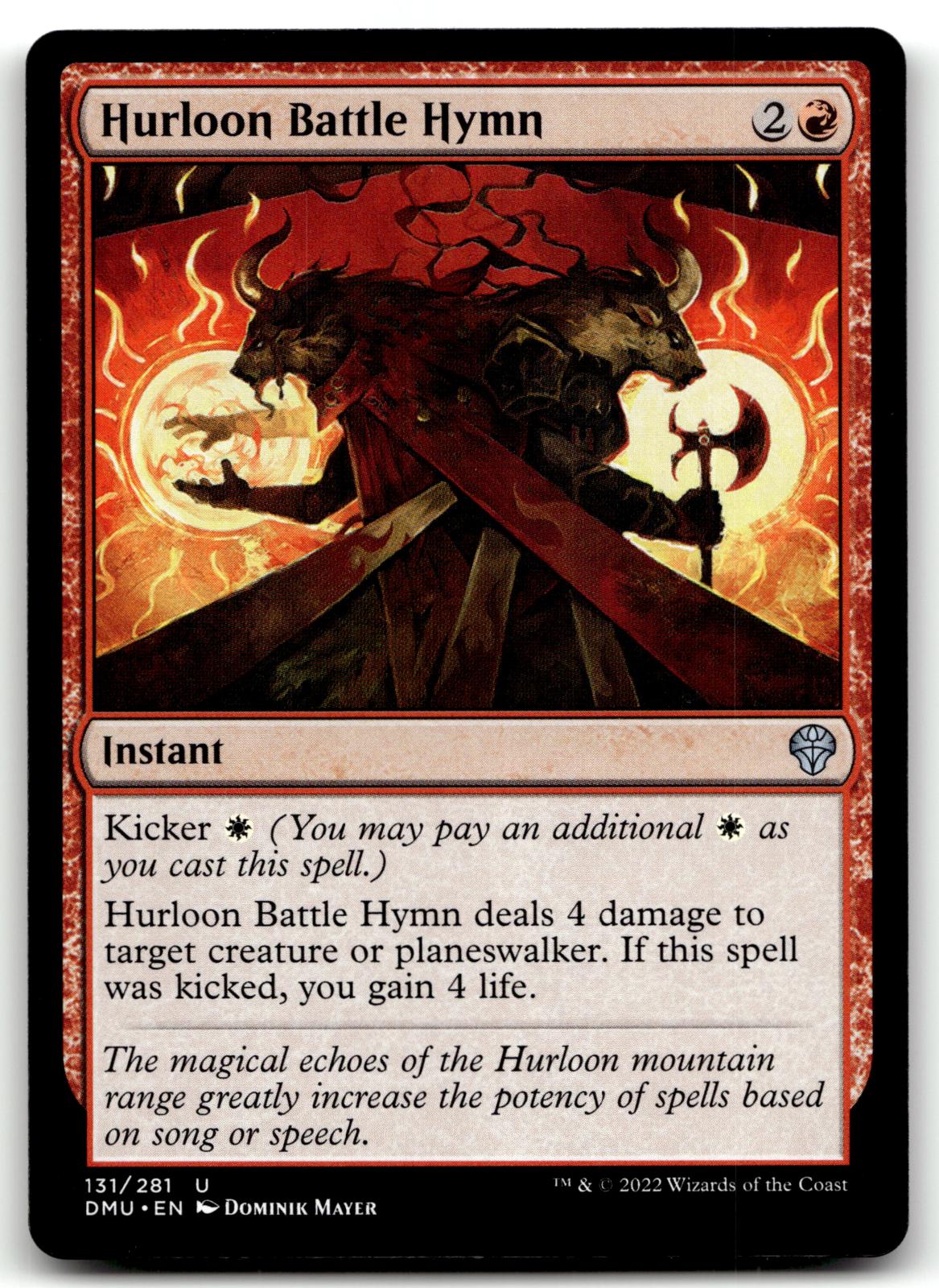 Hurloon Battle Hymn 131 Uncommon Dominaria United Magic: The Gathering Near Mint