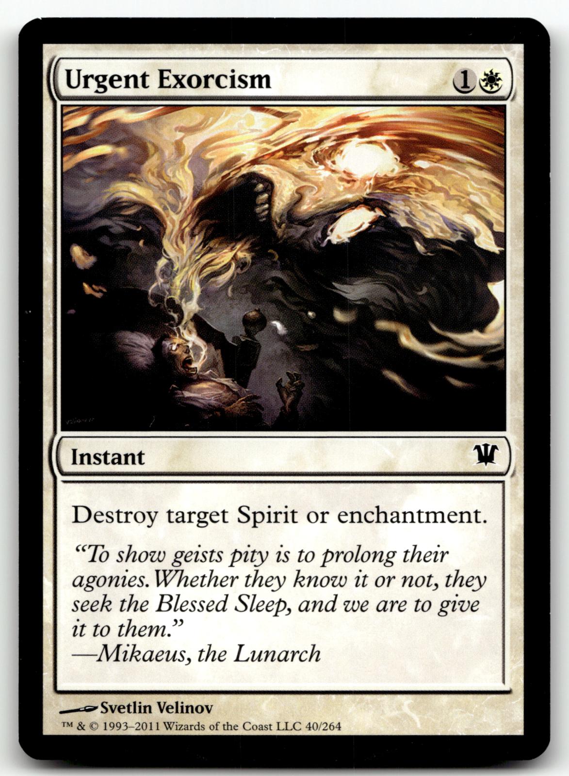 Urgent Exorcism 40 Common Innistrad Magic: The Gathering Near Mint