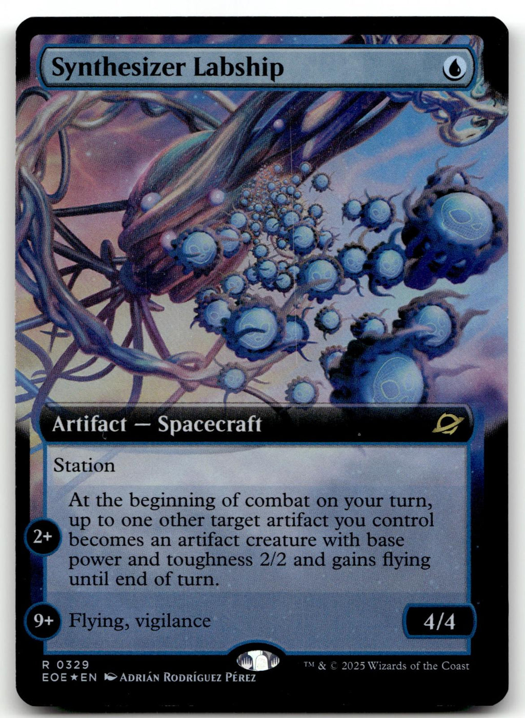 Synthesizer Labship (Extended Art) 329 Edge of Eternities Magic: The Gathering Foil NM