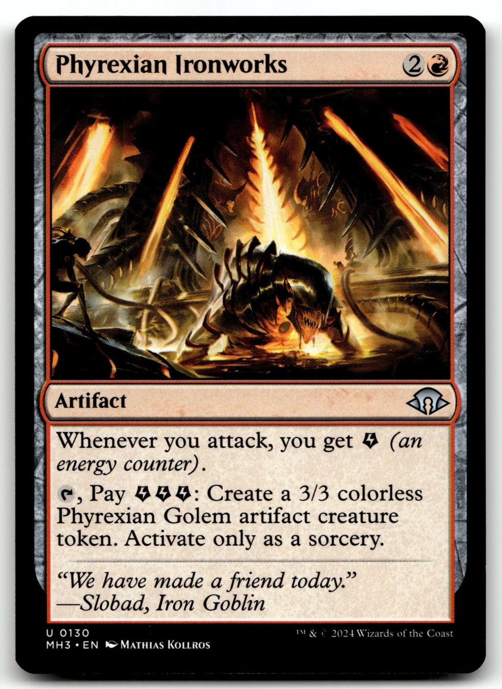 Phyrexian Ironworks 130 Uncommon Modern Horizons 3 Magic: The Gathering NM