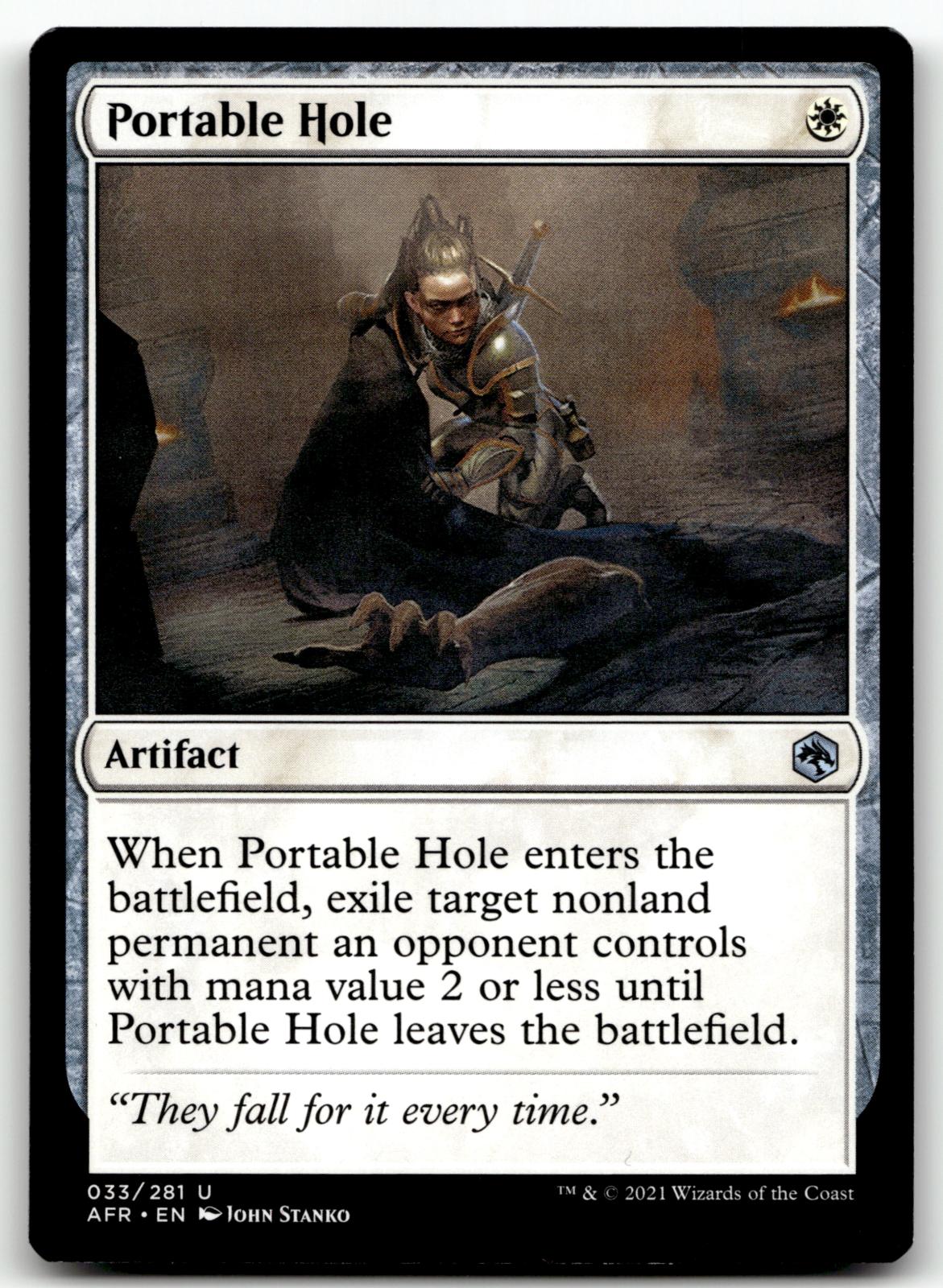 Portable Hole 33 Adventures in the Forgotten Realms Magic: The Gathering NM