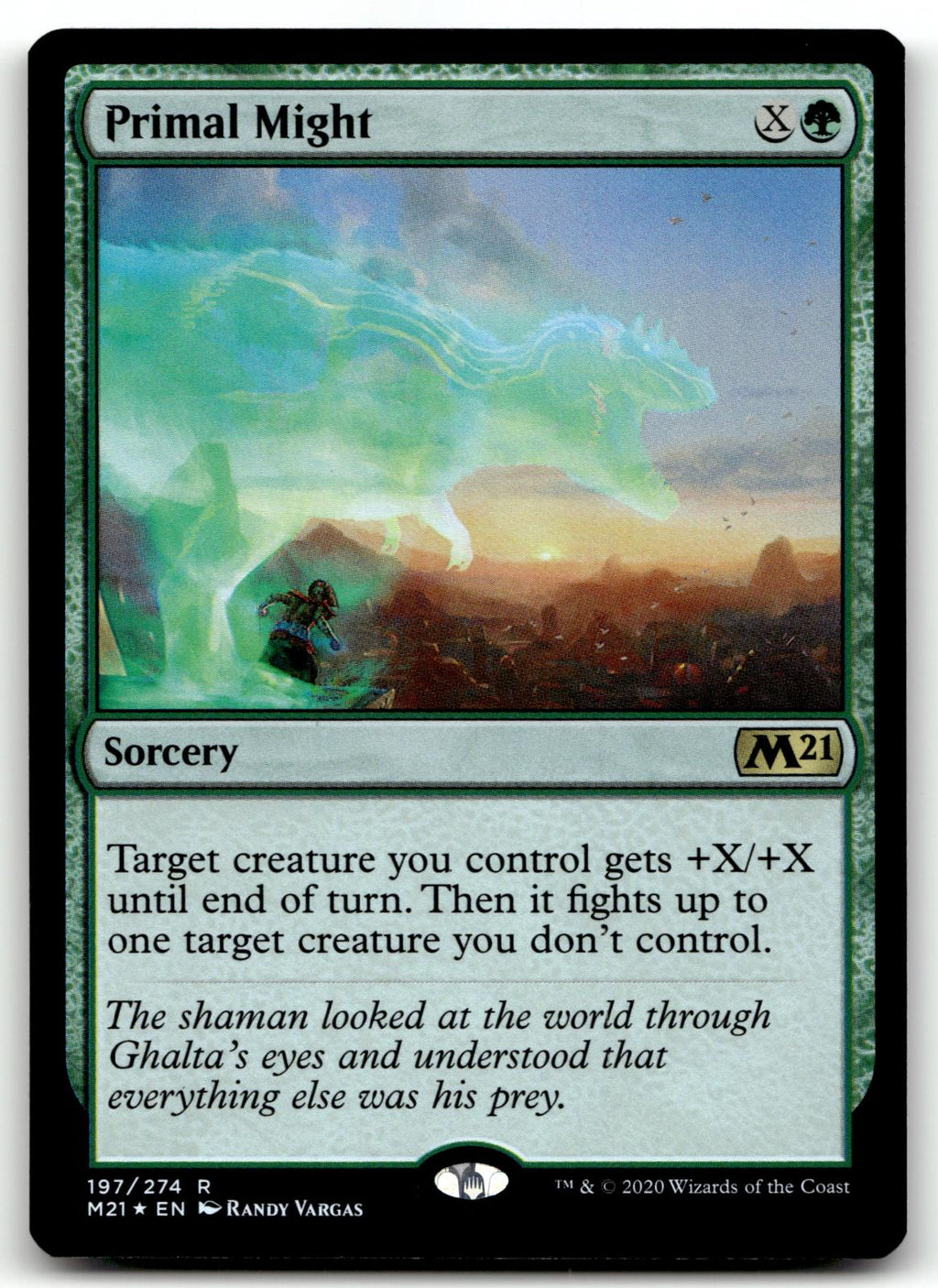 Primal Might 197 Rare Core Set 2021 Magic: The Gathering Foil Near Mint