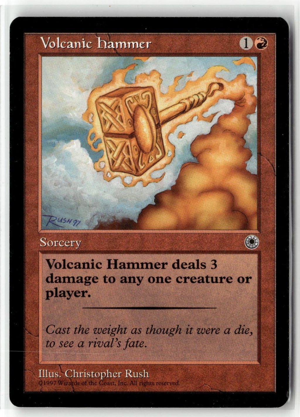 Volcanic Hammer Common Portal Magic: The Gathering Near Mint