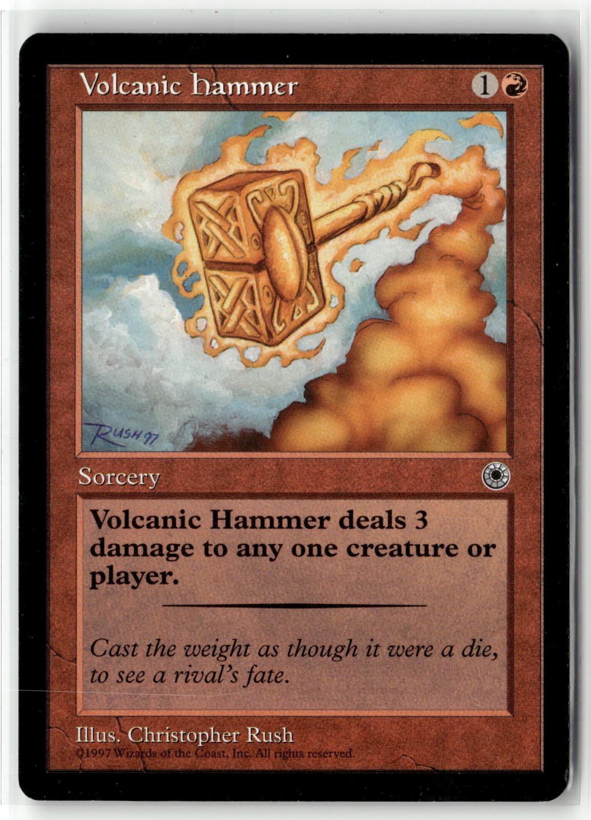 Volcanic Hammer Common Portal Magic: The Gathering Near Mint