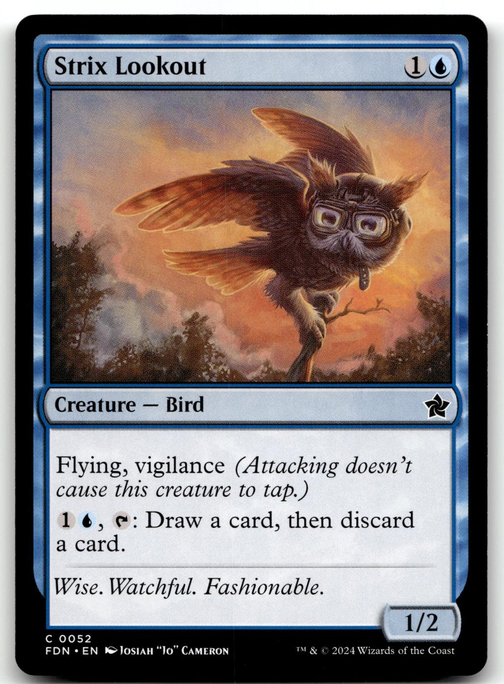 Strix Lookout 52 Common Foundations Magic: The Gathering Near Mint