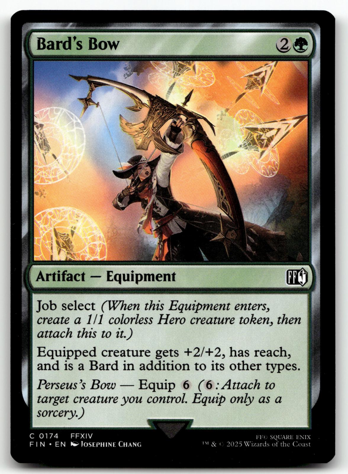 Bard's Bow 174 Common FINAL FANTASY Magic: The Gathering Near Mint