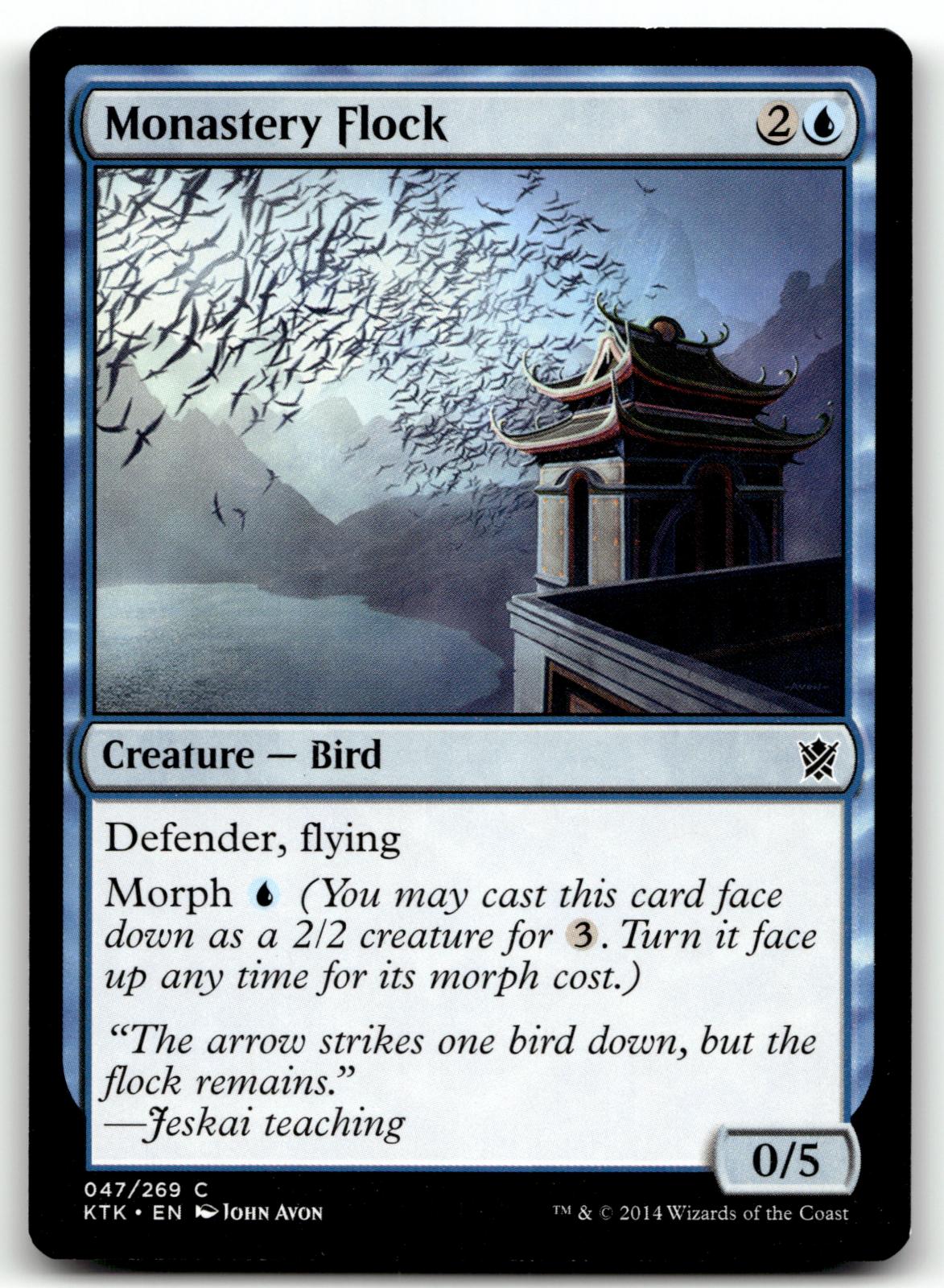 Monastery Flock 47 Common Khans of Tarkir Magic: The Gathering Near Mint