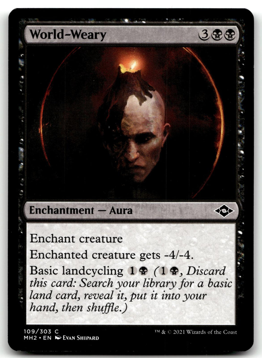 World-Weary 109 Common Modern Horizons 2 Magic: The Gathering Near Mint