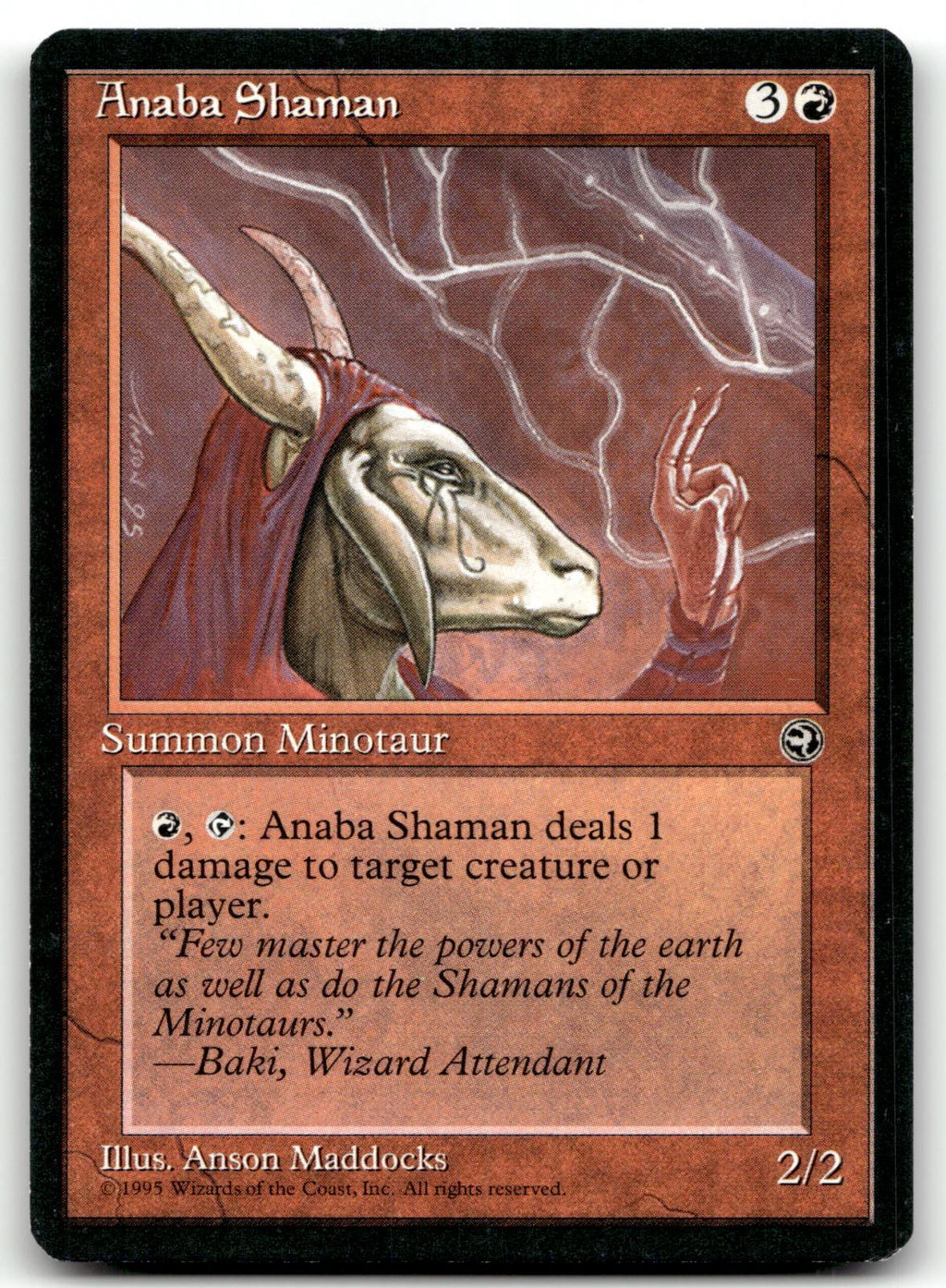 Anaba Shaman [Version 2] 86 Common Homelands Magic: The Gathering Near Mint