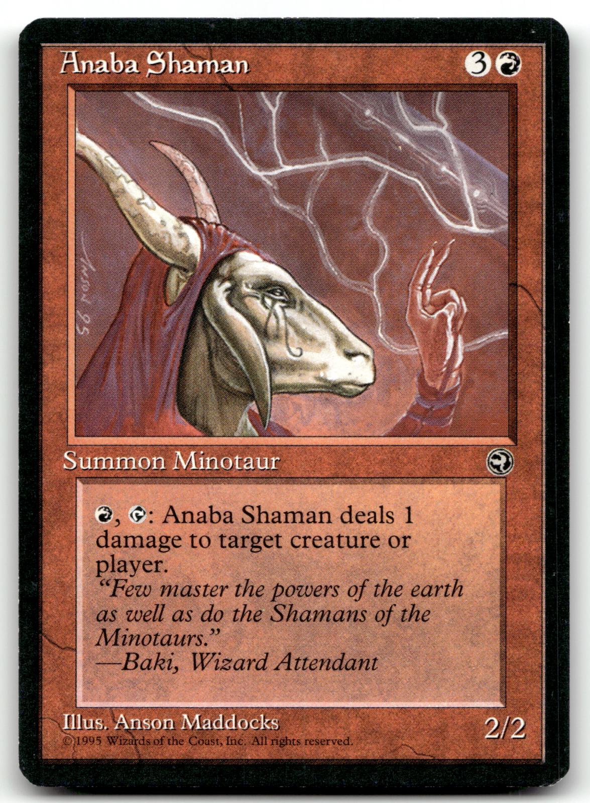 Anaba Shaman [Version 2] 86 Common Homelands Magic: The Gathering Near Mint