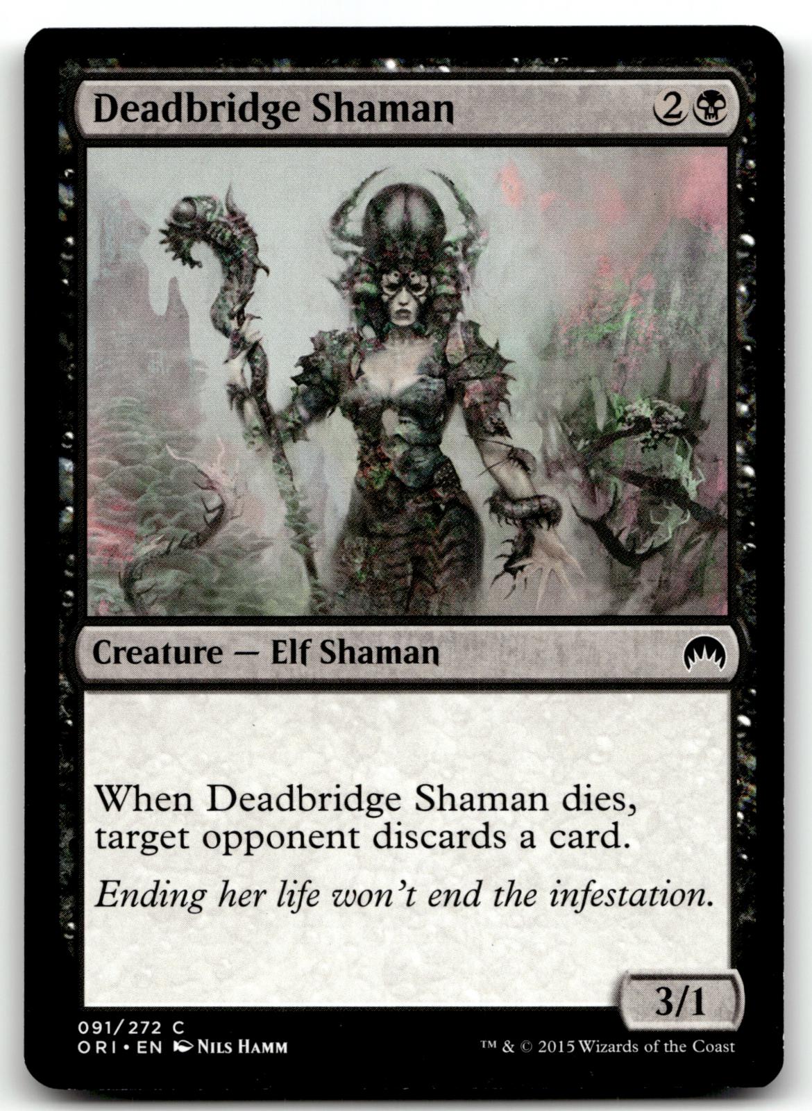 Deadbridge Shaman 91 Common Magic Origins Magic: The Gathering Near Mint