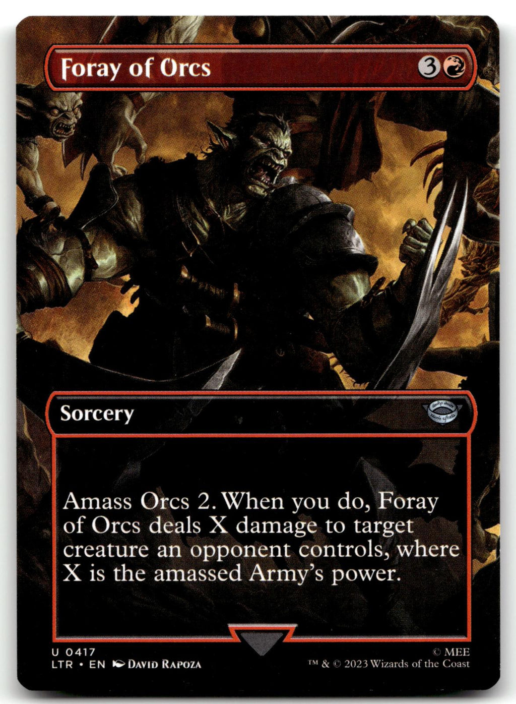 Foray of Orcs (Borderless) 417 Universes Beyond: The Lord of the Rings: 