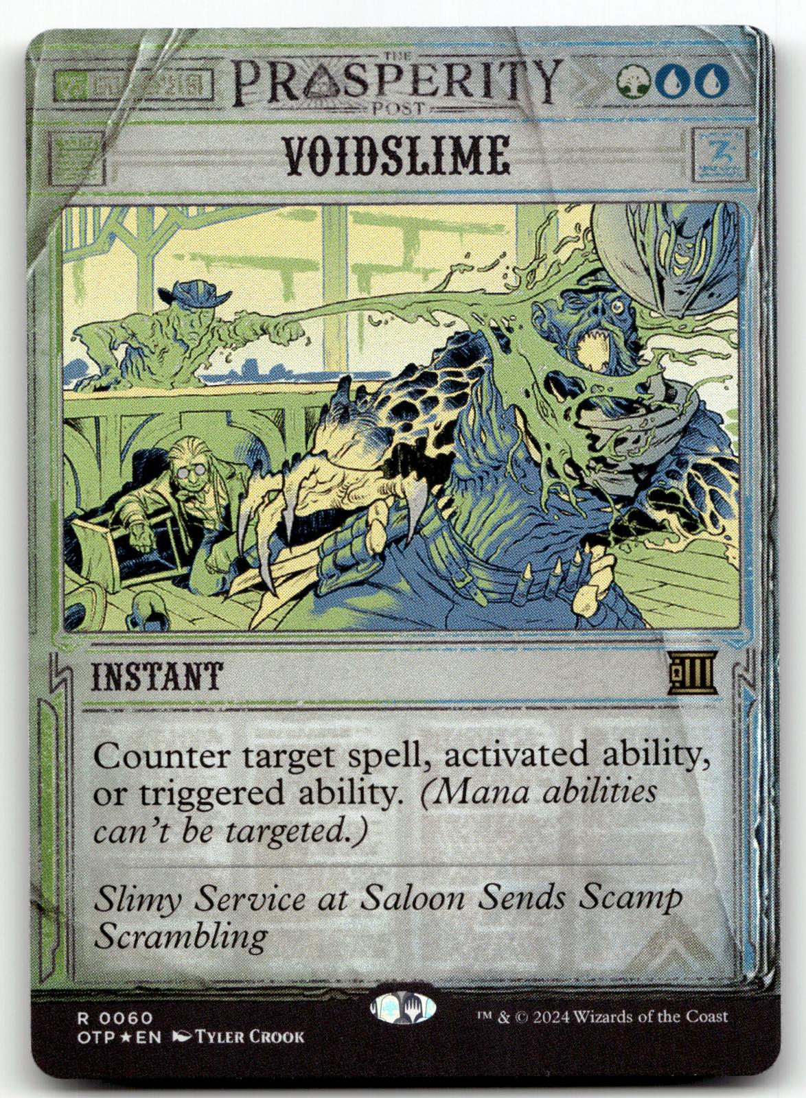 Voidslime 60 Outlaws of Thunder Junction: Breaking News Magic: The Gathering Foil NM