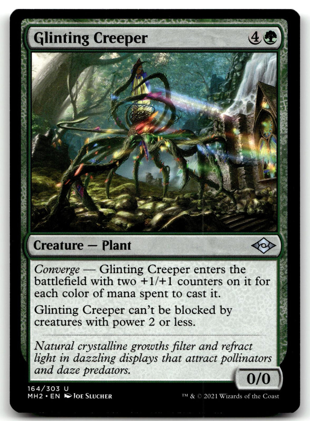 Glinting Creeper 164 Uncommon Modern Horizons 2 Magic: The Gathering Near Mint