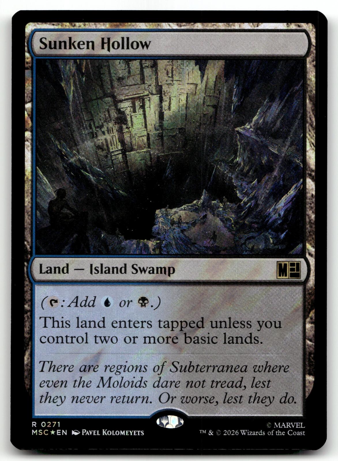 Sunken Hollow (Surge Foil) 271 Holo Commander: Marvel Super Heroes Magic: 