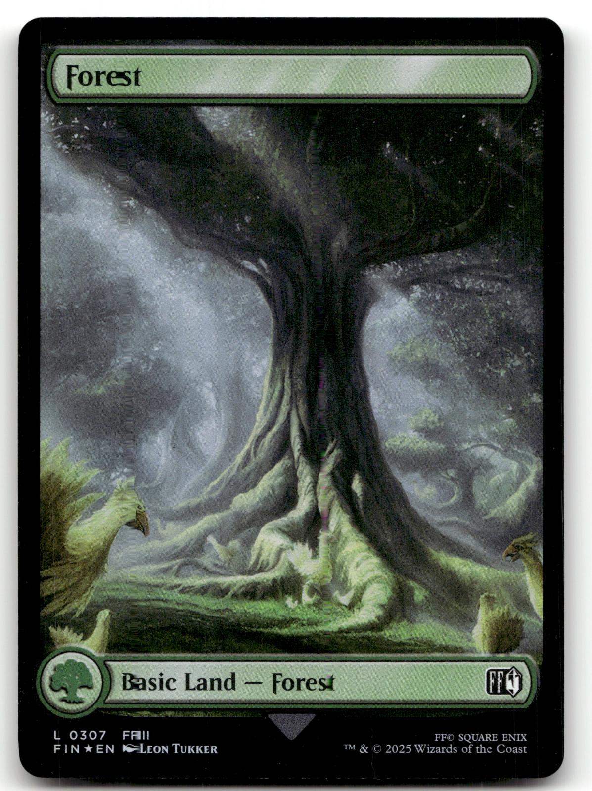 Forest (0307) 307 Land FINAL FANTASY Magic: The Gathering Foil Near Mint