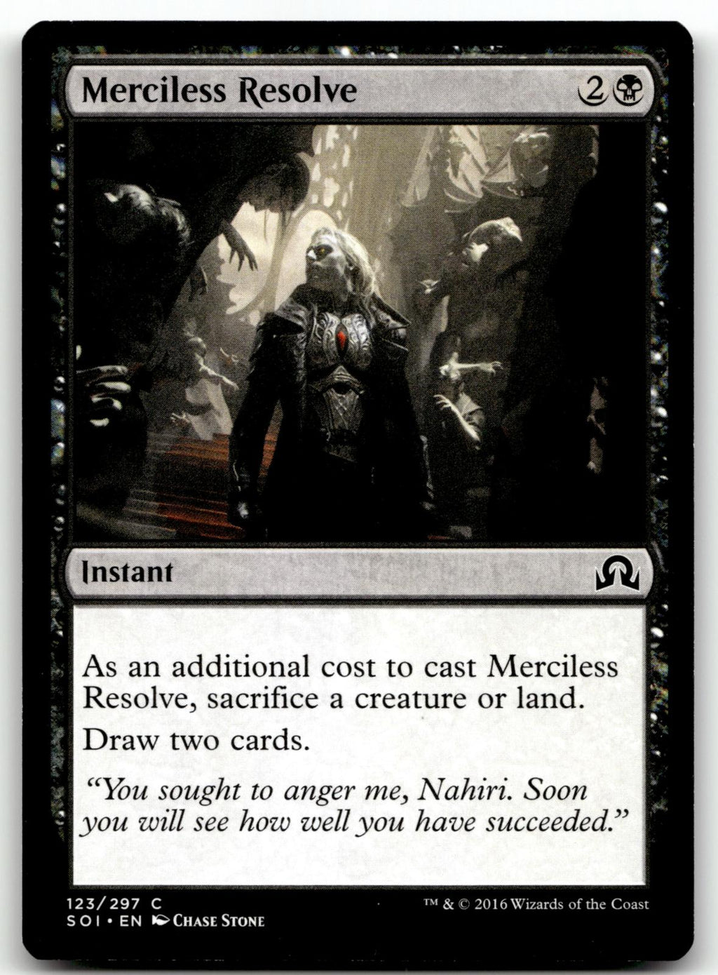 Merciless Resolve 123 Common The List Reprints Magic: The Gathering Near Mint