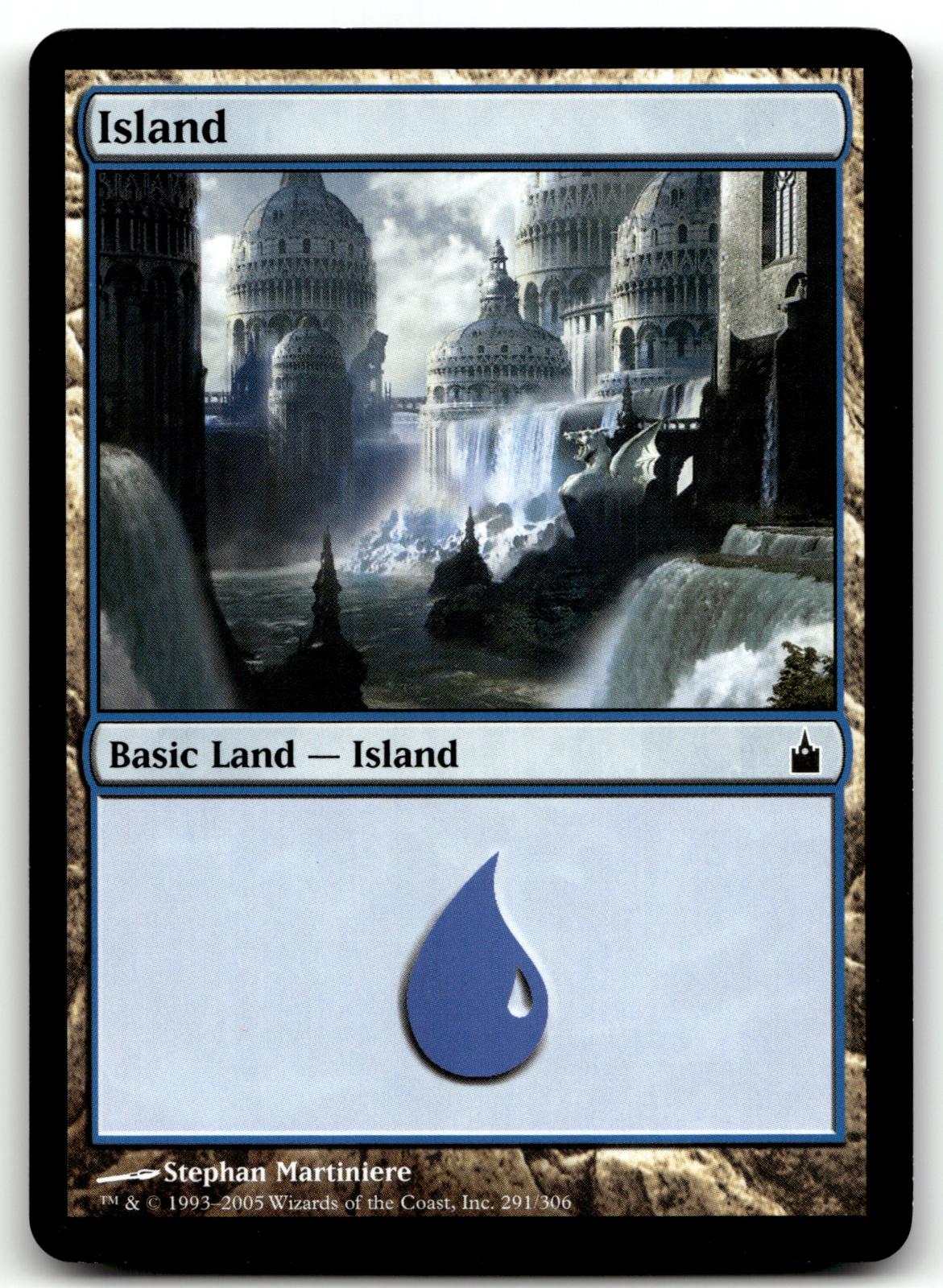 Island (291) 291 Land Ravnica: City of Guilds Magic: The Gathering Near Mint