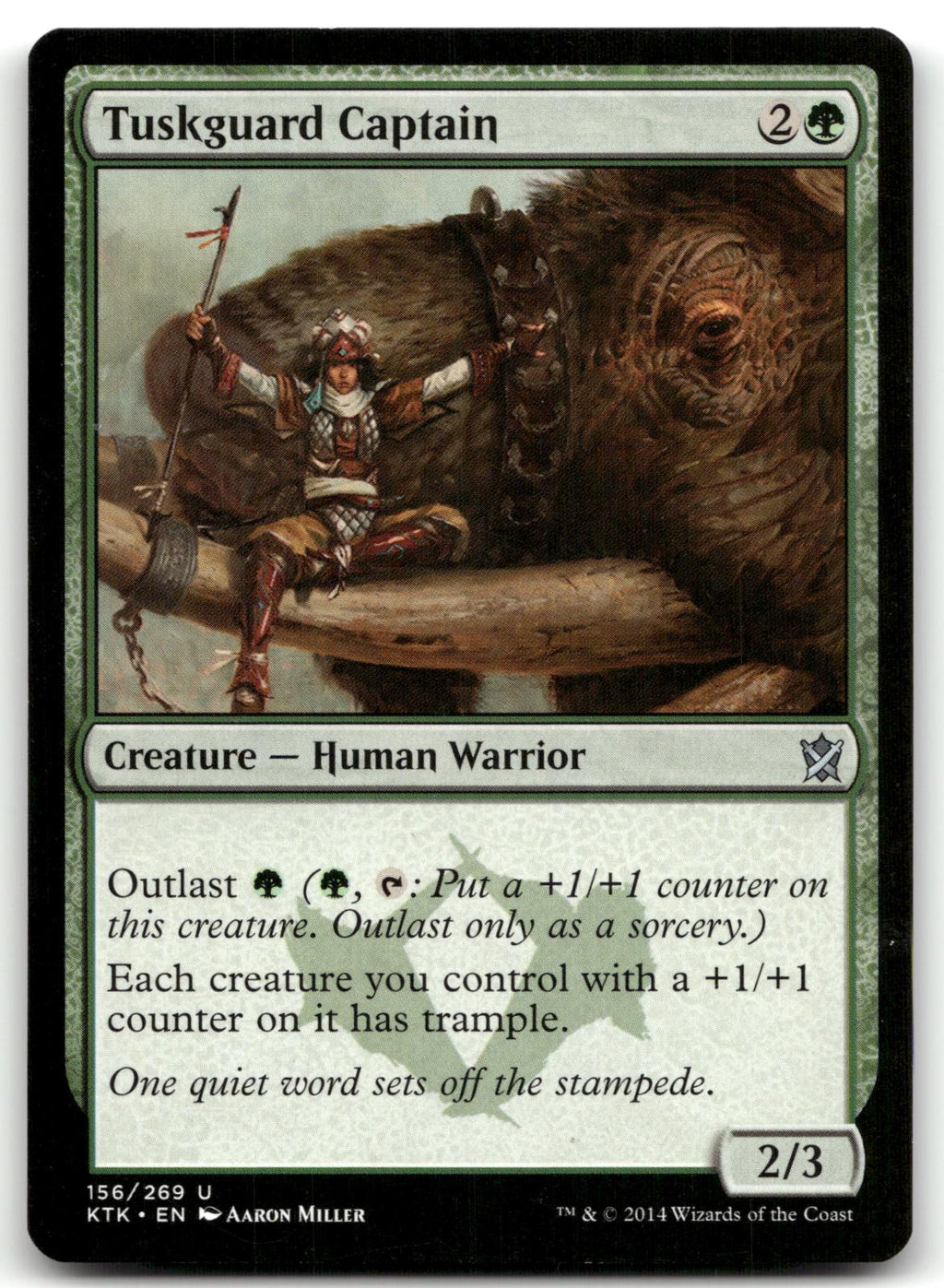 Tuskguard Captain 156 Uncommon Khans of Tarkir Magic: The Gathering Near Mint