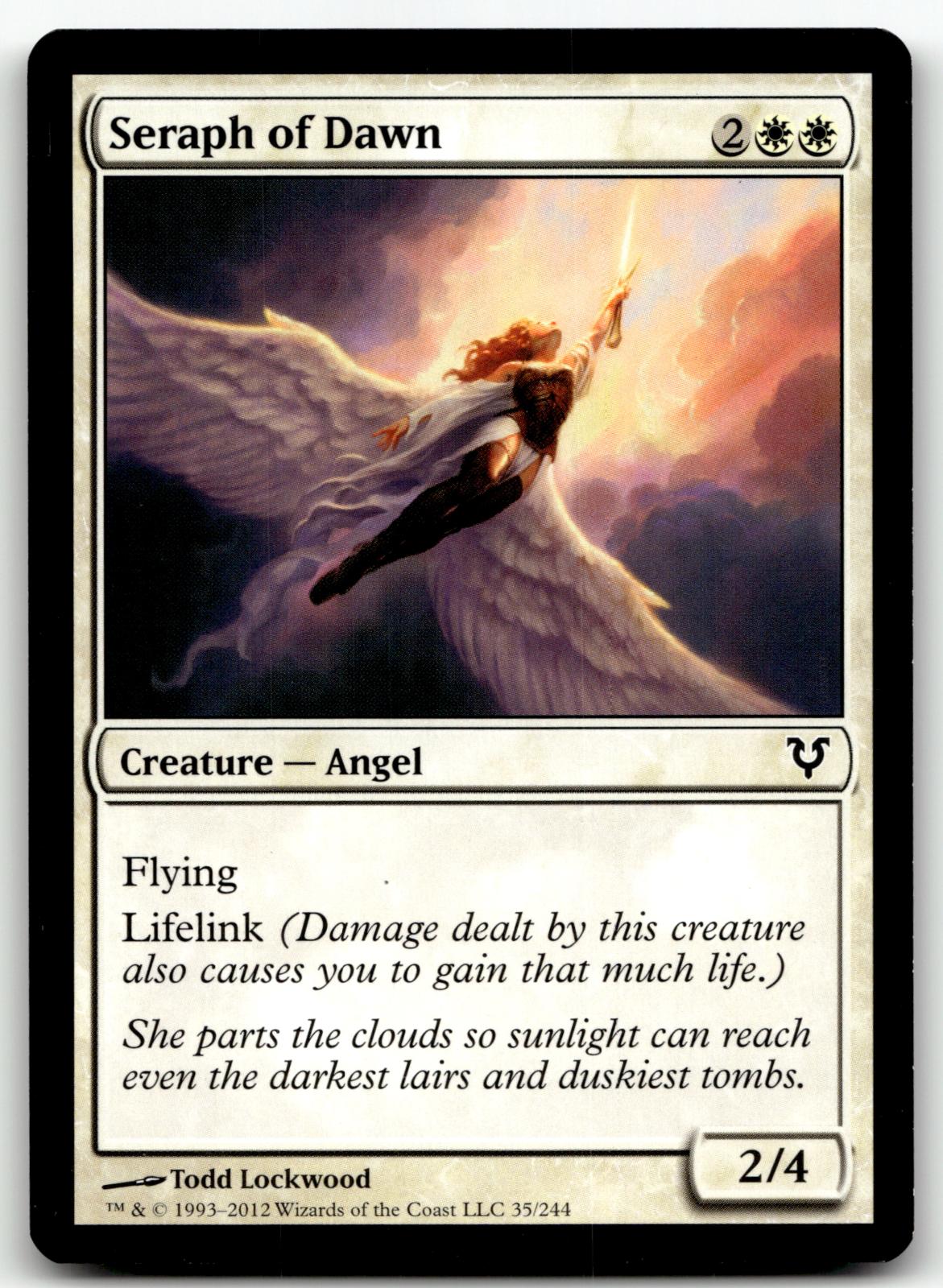 Seraph of Dawn 35 Common Avacyn Restored Magic: The Gathering Near Mint