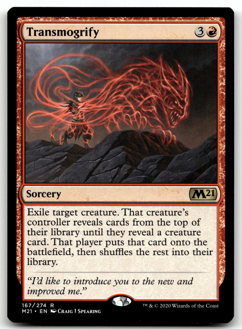 Transmogrify 167 Rare Core Set 2021 Magic: The Gathering Near Mint