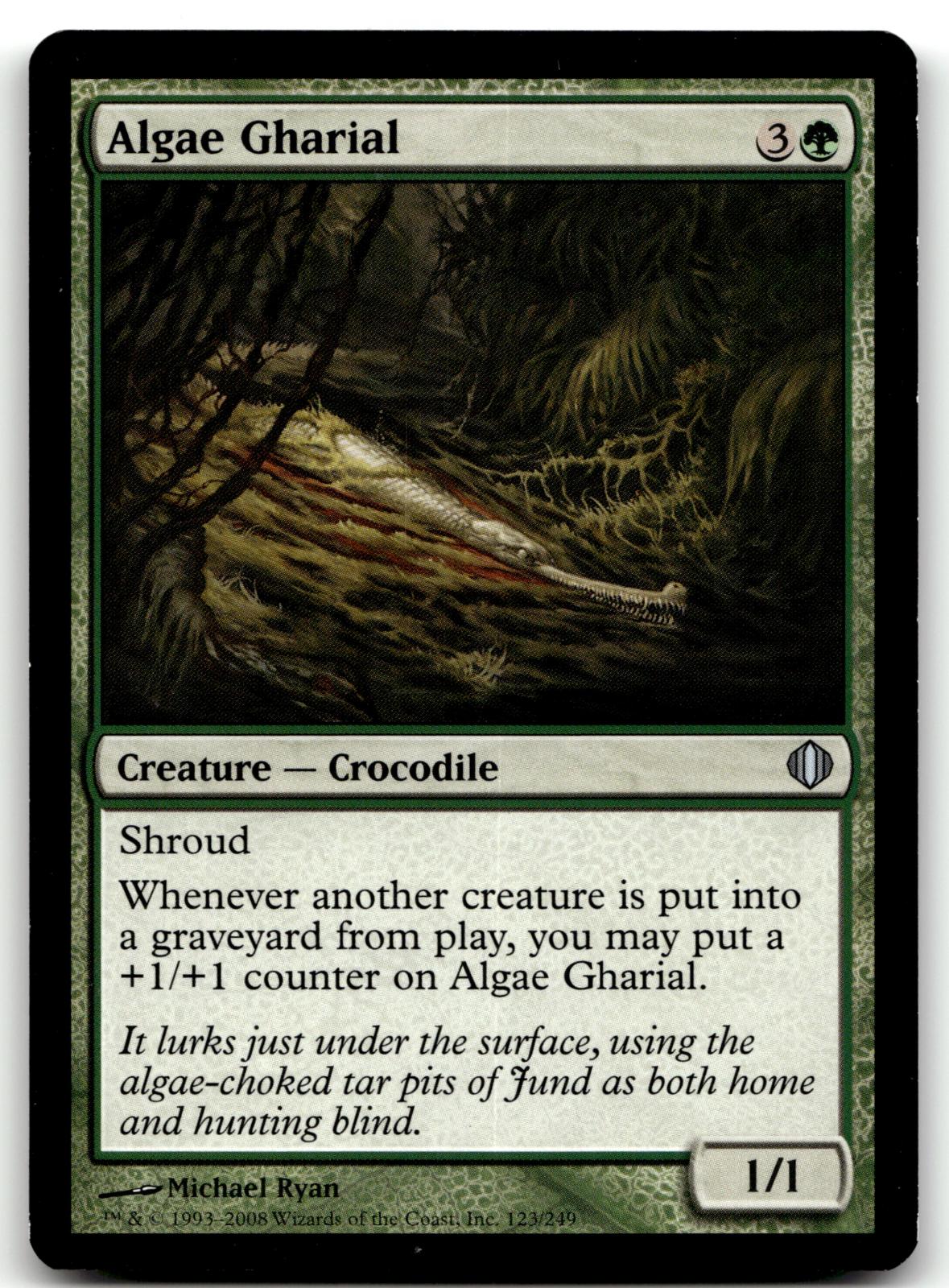 Algae Gharial 123 Uncommon Shards of Alara Magic: The Gathering Near Mint