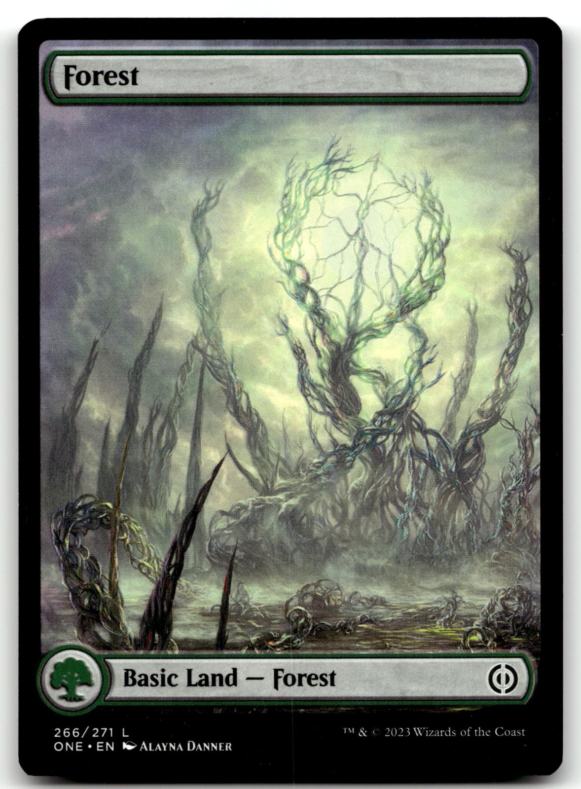 Forest (266) - Full Art 266 Phyrexia: All Will Be One Magic: The Gathering NM