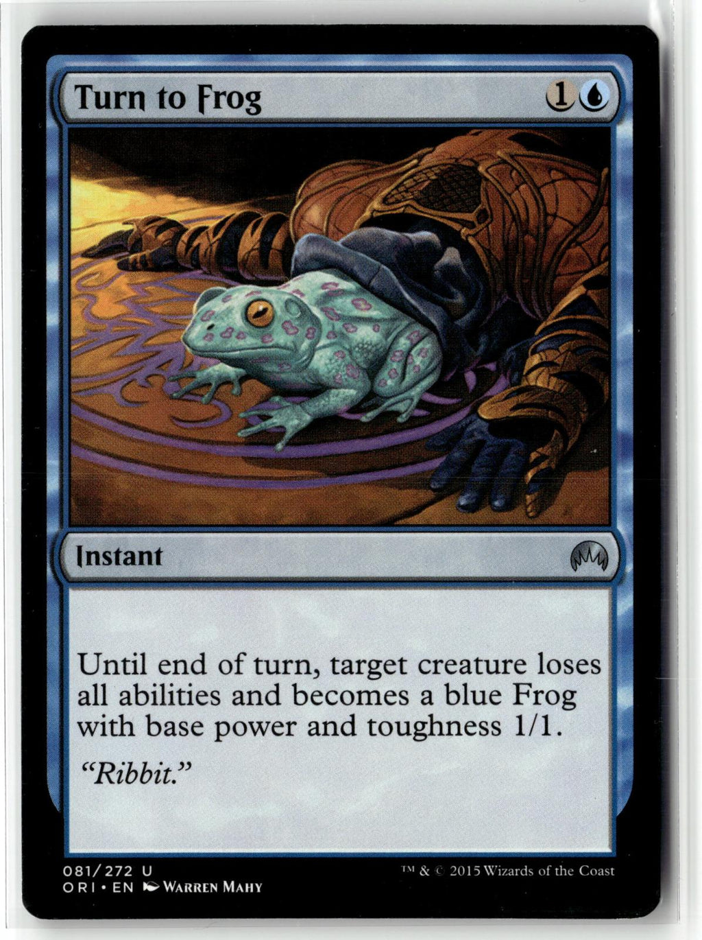 Turn to Frog 81 Uncommon Magic Origins Magic: The Gathering Near Mint
