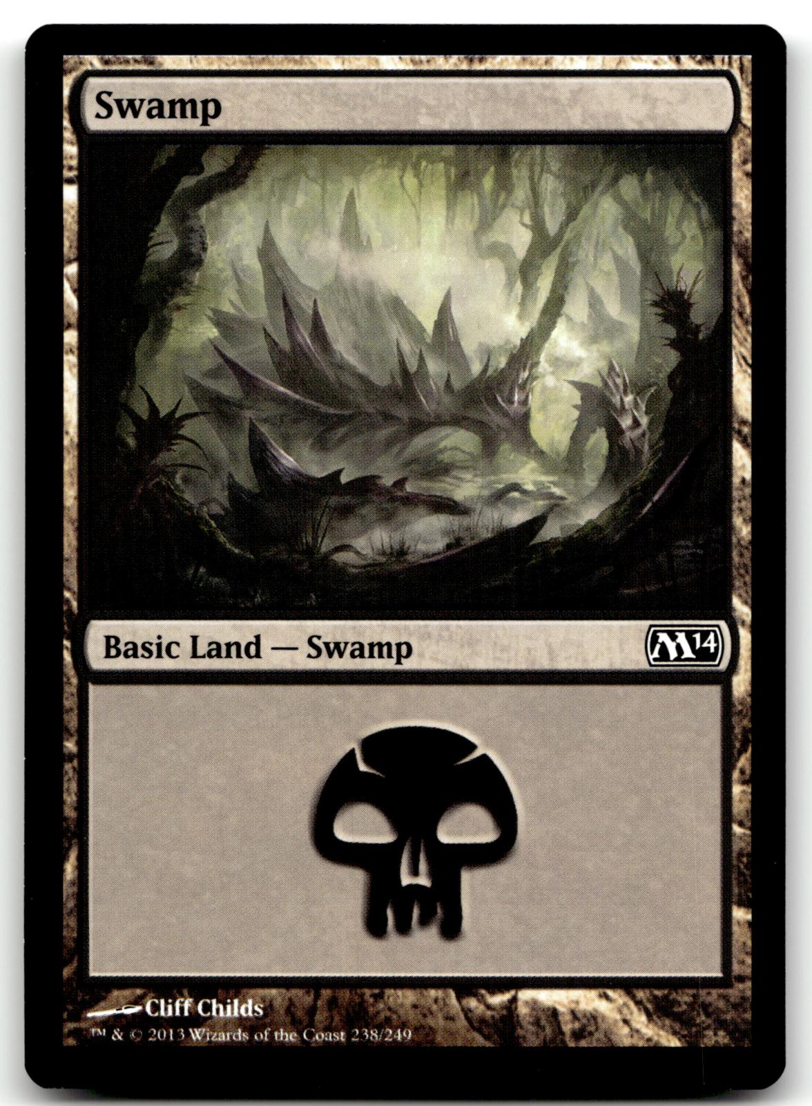 Swamp (238) 238 Land Magic 2012 (M12) Magic: The Gathering Near Mint