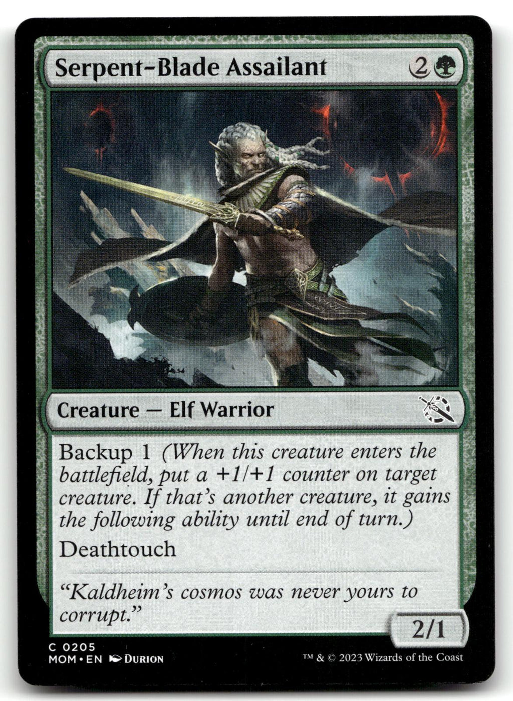 Serpent-Blade Assailant 205 Common March of the Machine Magic: The Gathering NM
