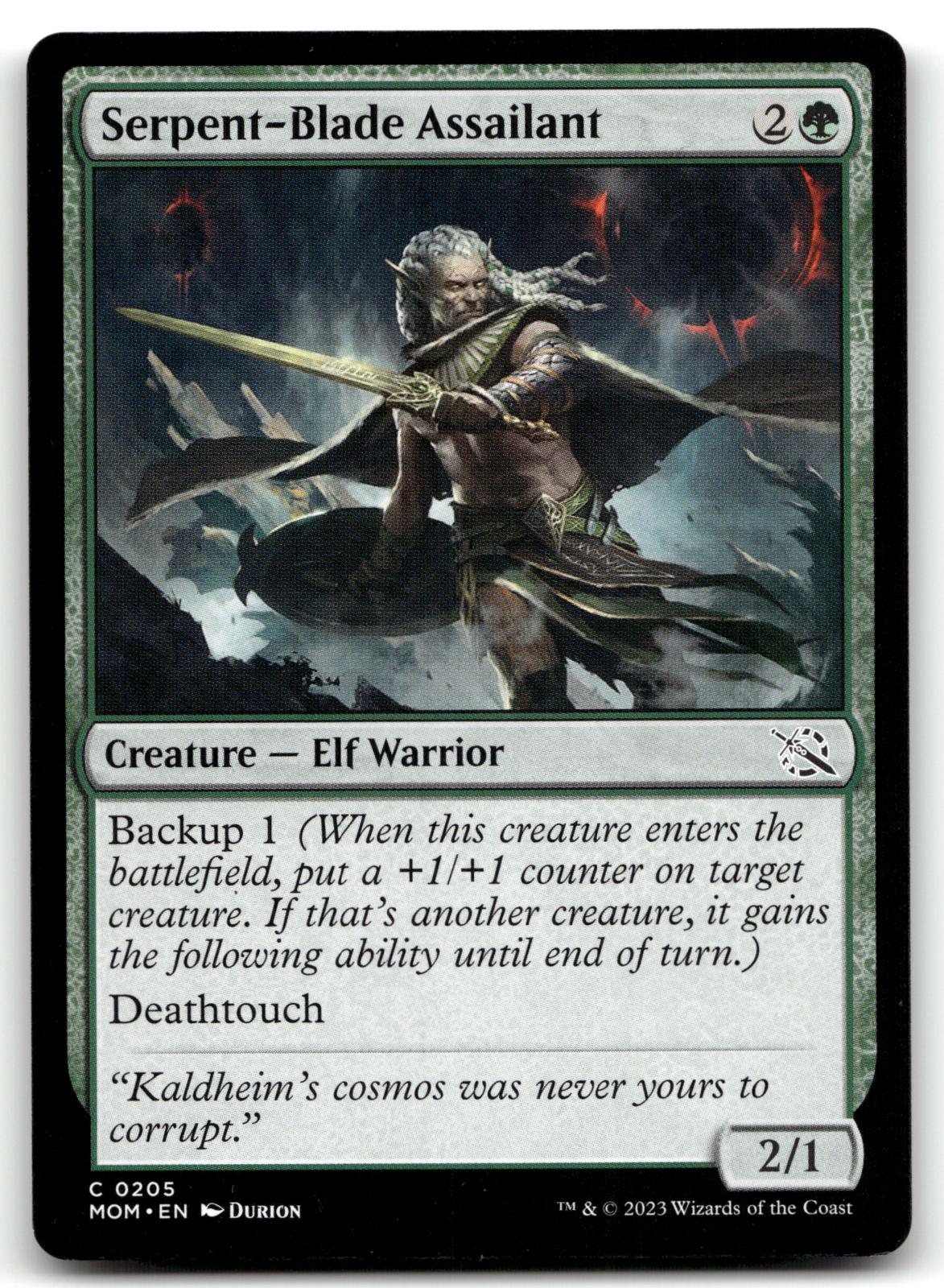 Serpent-Blade Assailant 205 Common March of the Machine Magic: The Gathering NM