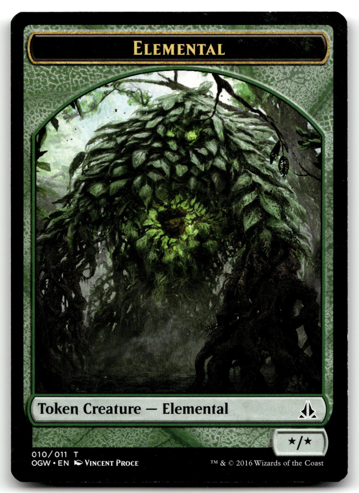 Elemental Token (010) 10 Token Oath of the Gatewatch Magic: The Gathering NM