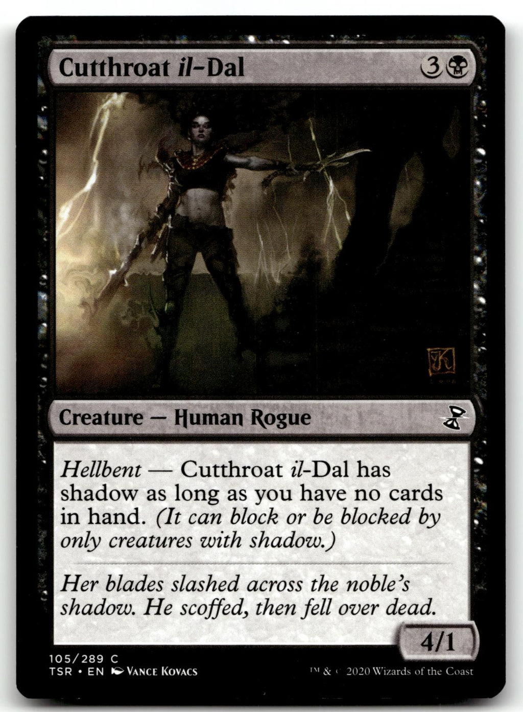 Cutthroat il-Dal 105 Common Time Spiral: Remastered Magic: The Gathering NM
