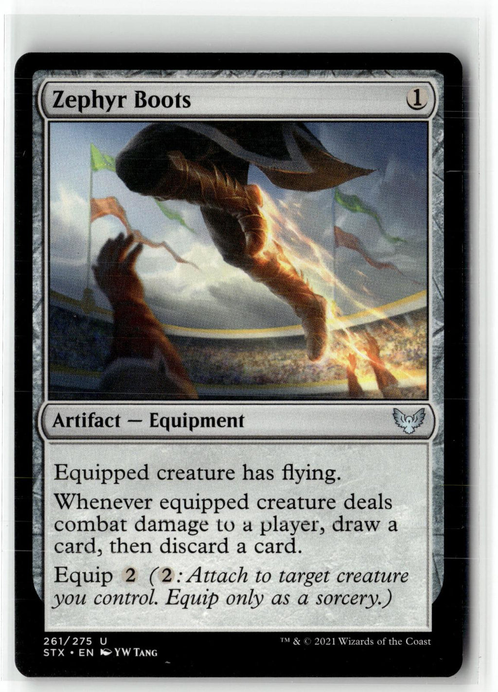 Zephyr Boots 261 Uncommon Strixhaven: School of Mages Magic: The Gathering NM
