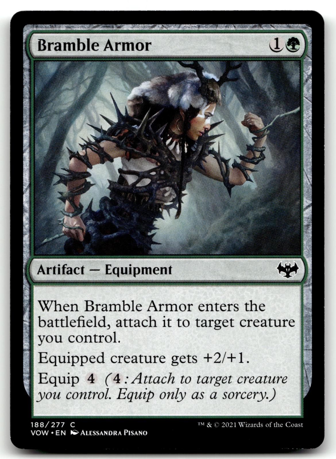 Bramble Armor 188 Common Innistrad: Crimson Vow Magic: The Gathering Near Mint