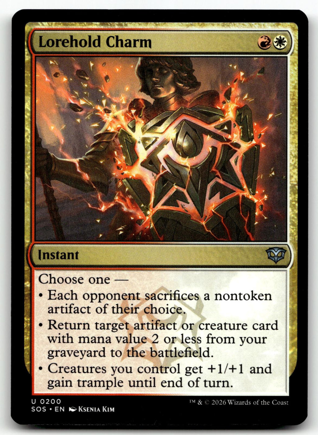 Lorehold Charm 200 Uncommon Secrets of Strixhaven Magic: The Gathering Near Mint
