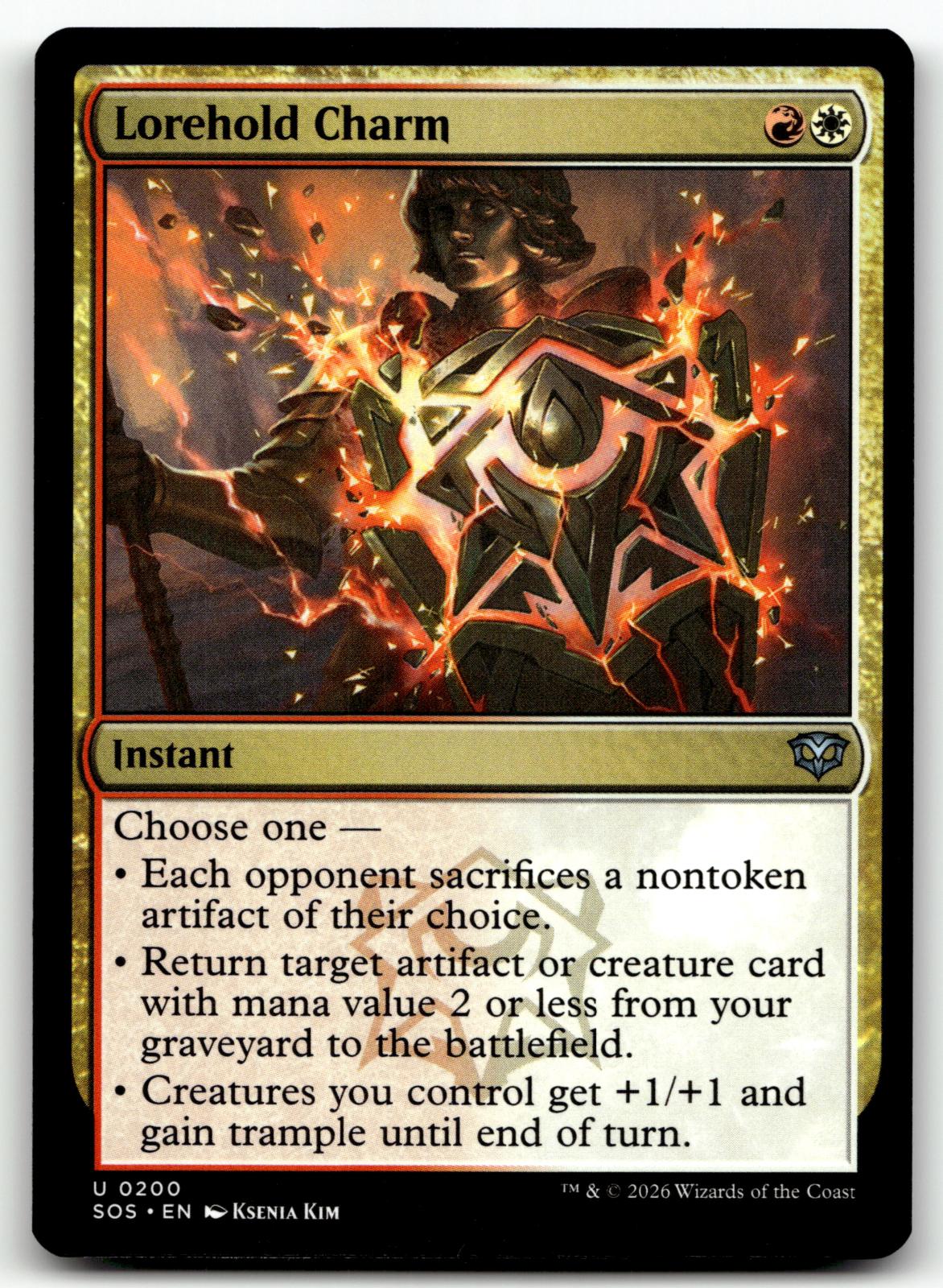 Lorehold Charm 200 Uncommon Secrets of Strixhaven Magic: The Gathering Near Mint