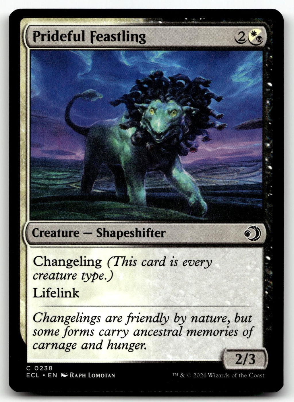 Prideful Feastling 238 Common Lorwyn Eclipsed Magic: The Gathering Near Mint