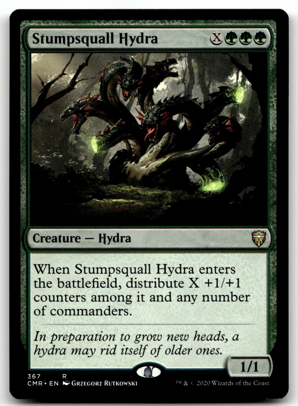 Stumpsquall Hydra 367 Rare Commander Legends Magic: The Gathering Near Mint