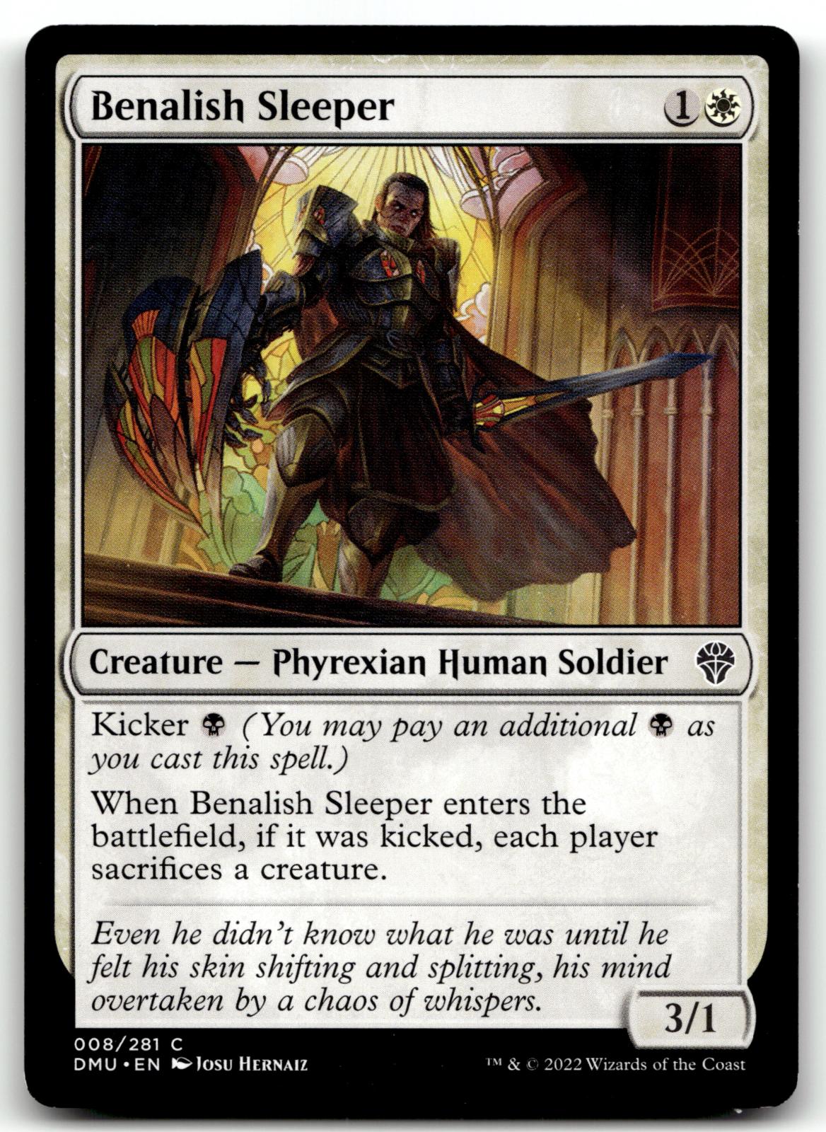 Benalish Sleeper 8 Common Dominaria United Magic: The Gathering Near Mint