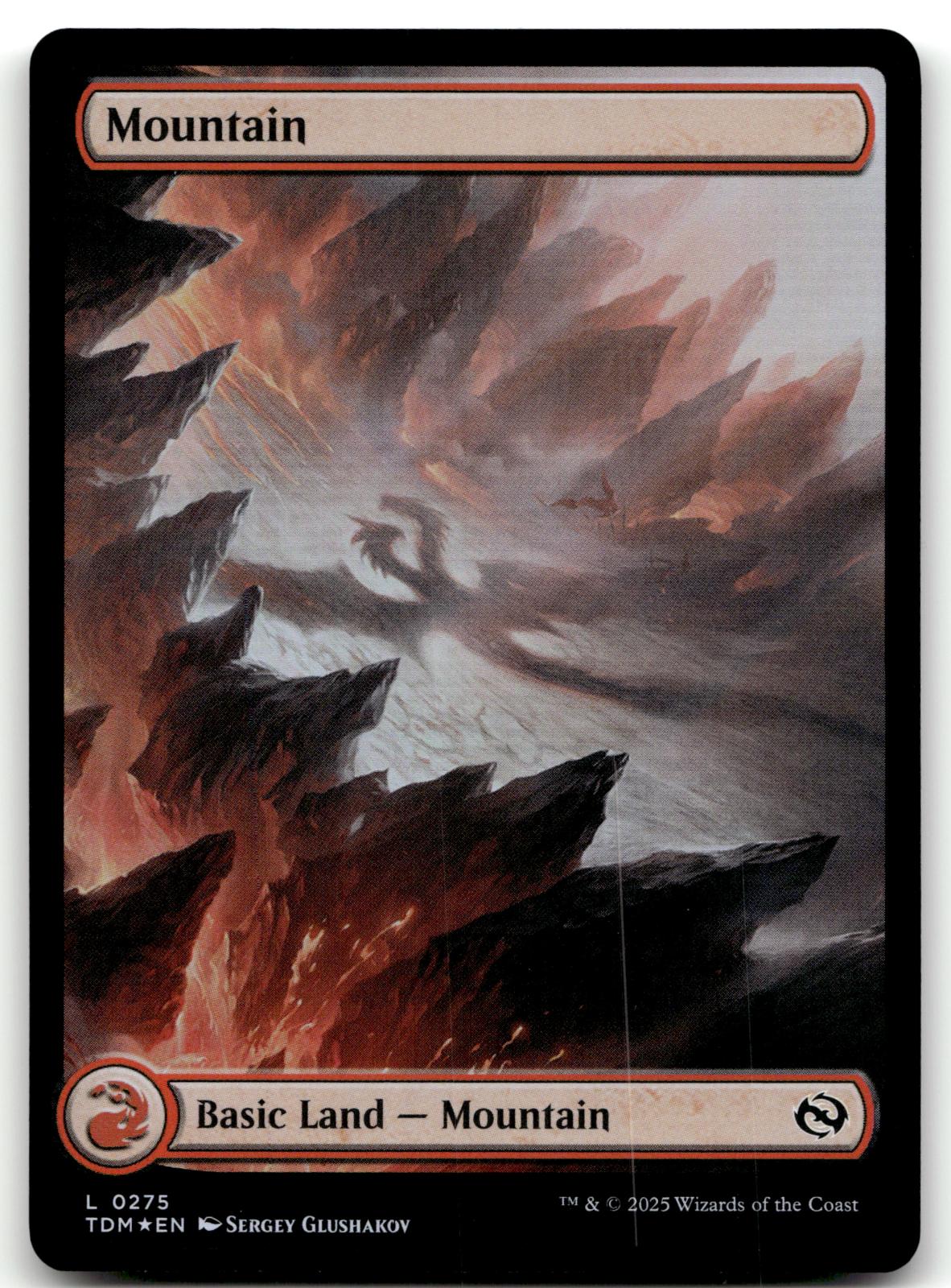 Mountain (0275) 275 Land Tarkir: Dragonstorm Magic: The Gathering Foil Near Mint