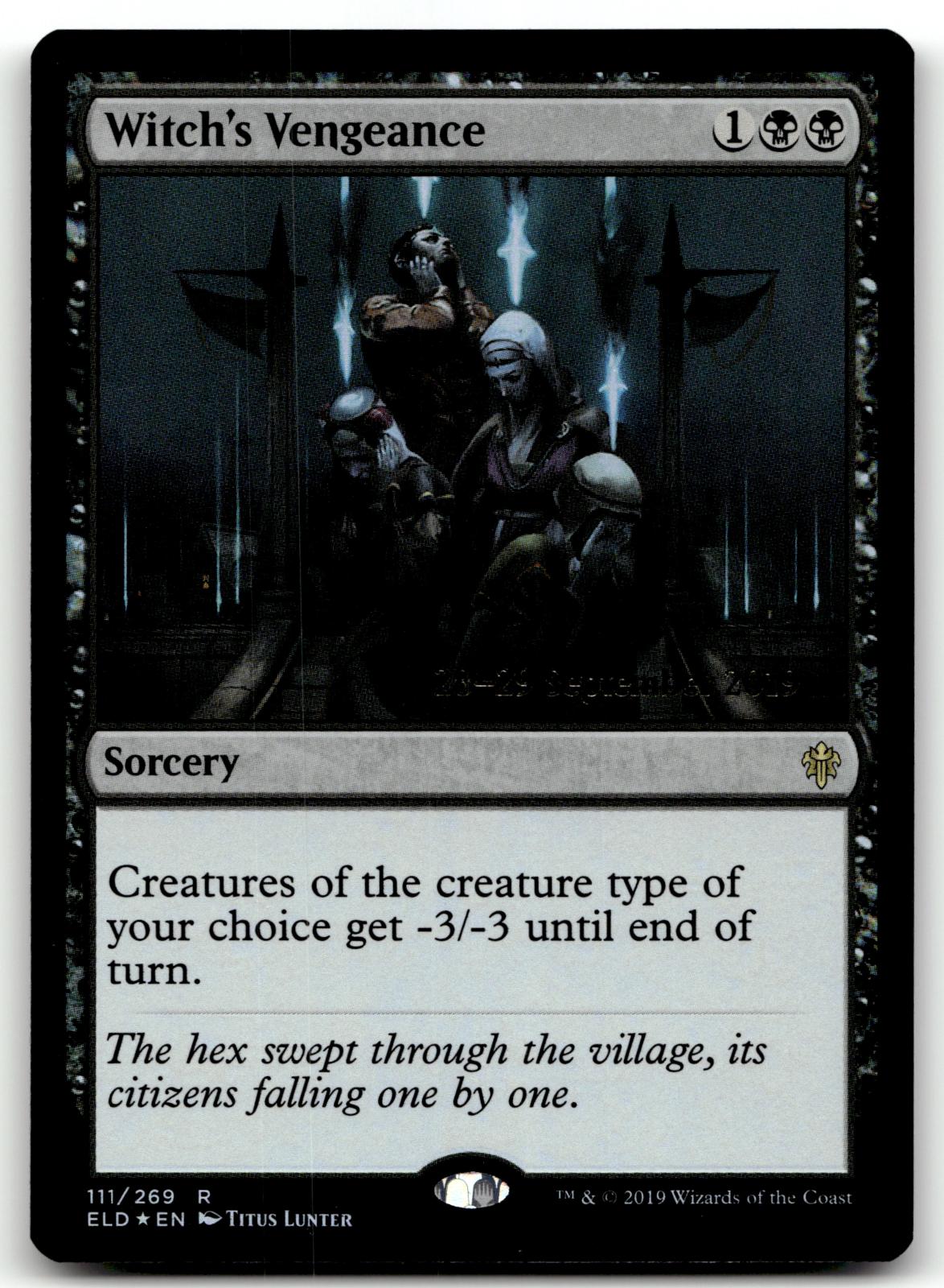 Witch's Vengeance 111 Rare Throne of Eldraine Magic: The Gathering Foil NM