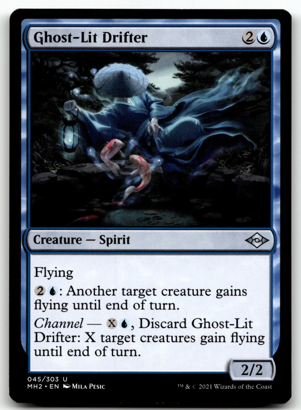 Ghost-Lit Drifter 45 Uncommon Modern Horizons 2 Magic: The Gathering Near Mint