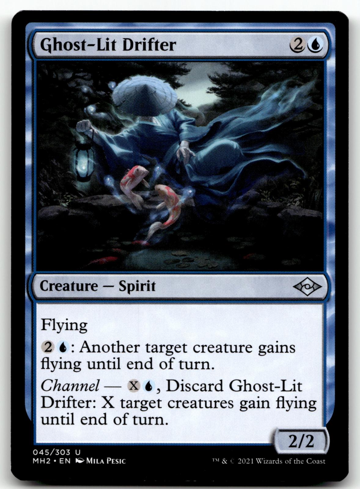 Ghost-Lit Drifter 45 Uncommon Modern Horizons 2 Magic: The Gathering Near Mint