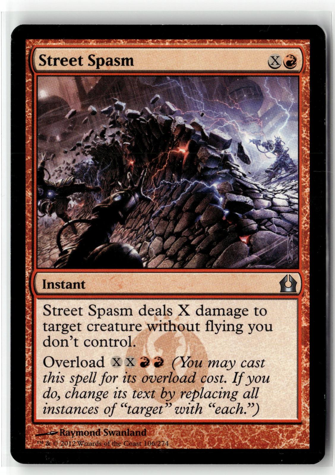 Street Spasm 106 Uncommon Return to Ravnica Magic: The Gathering Near Mint