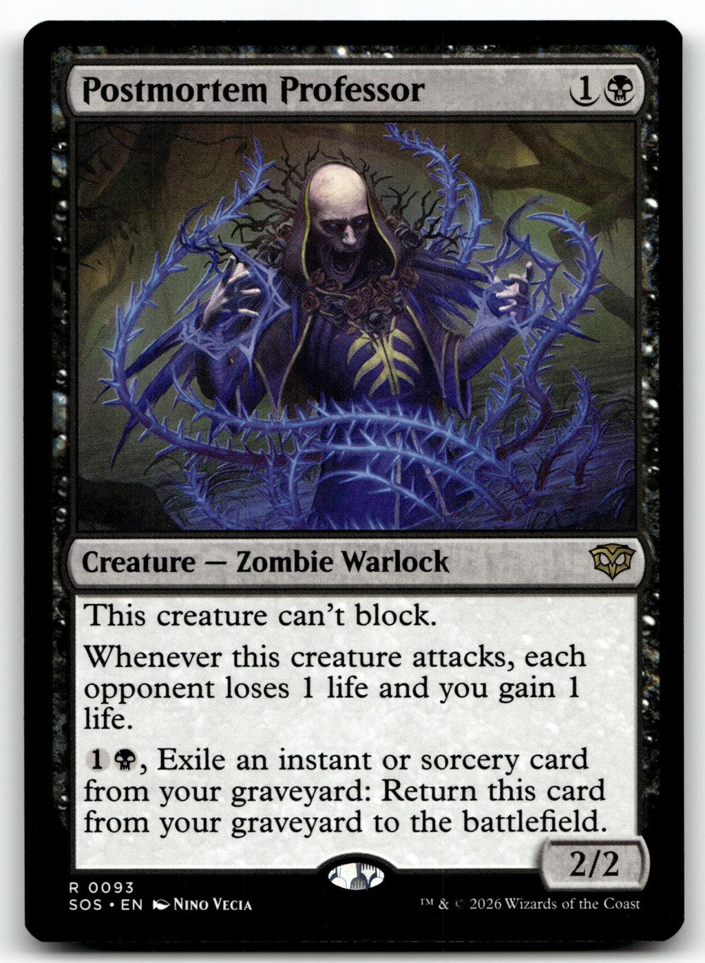 Postmortem Professor 93 Rare Secrets of Strixhaven Magic: The Gathering NM