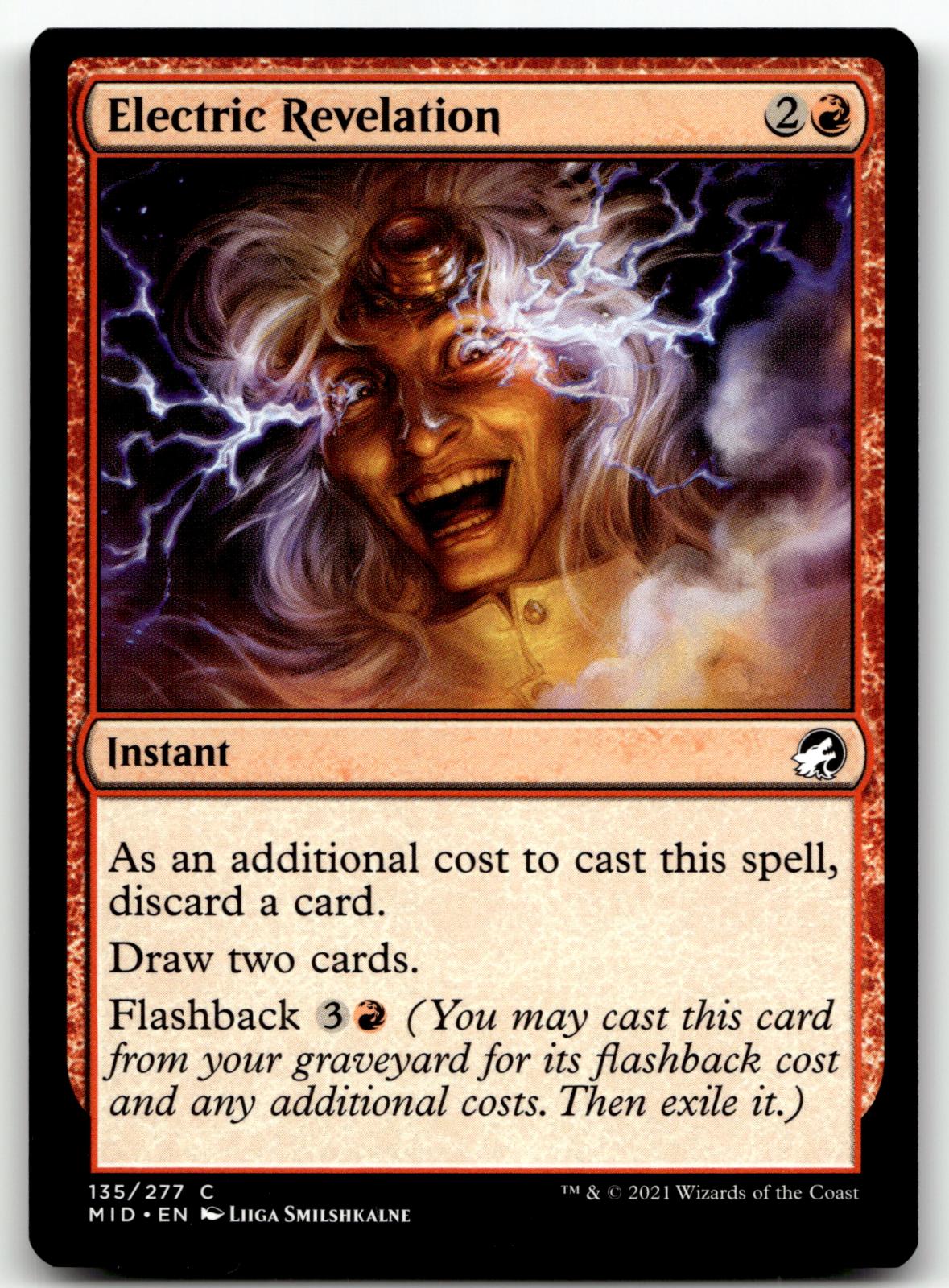 Electric Revelation 135 Common Innistrad: Midnight Hunt Magic: The Gathering NM
