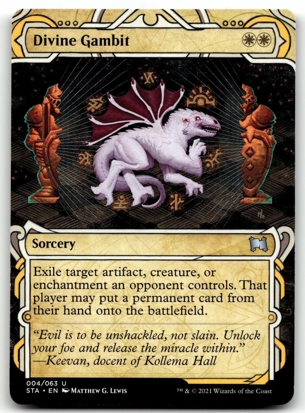 Divine Gambit 4 Uncommon Strixhaven: Mystical Archives Magic: The Gathering NM