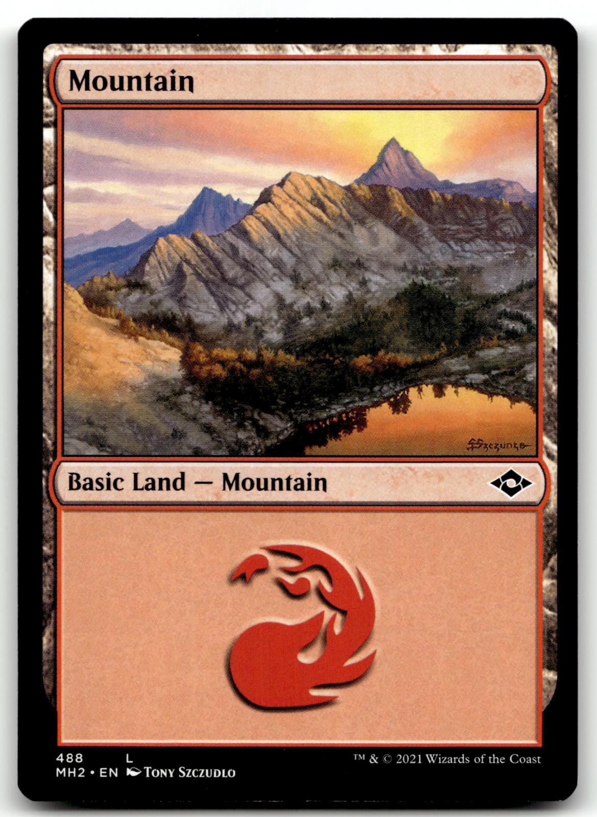 Mountain (488) 488 Land Modern Horizons 2 Magic: The Gathering Near Mint