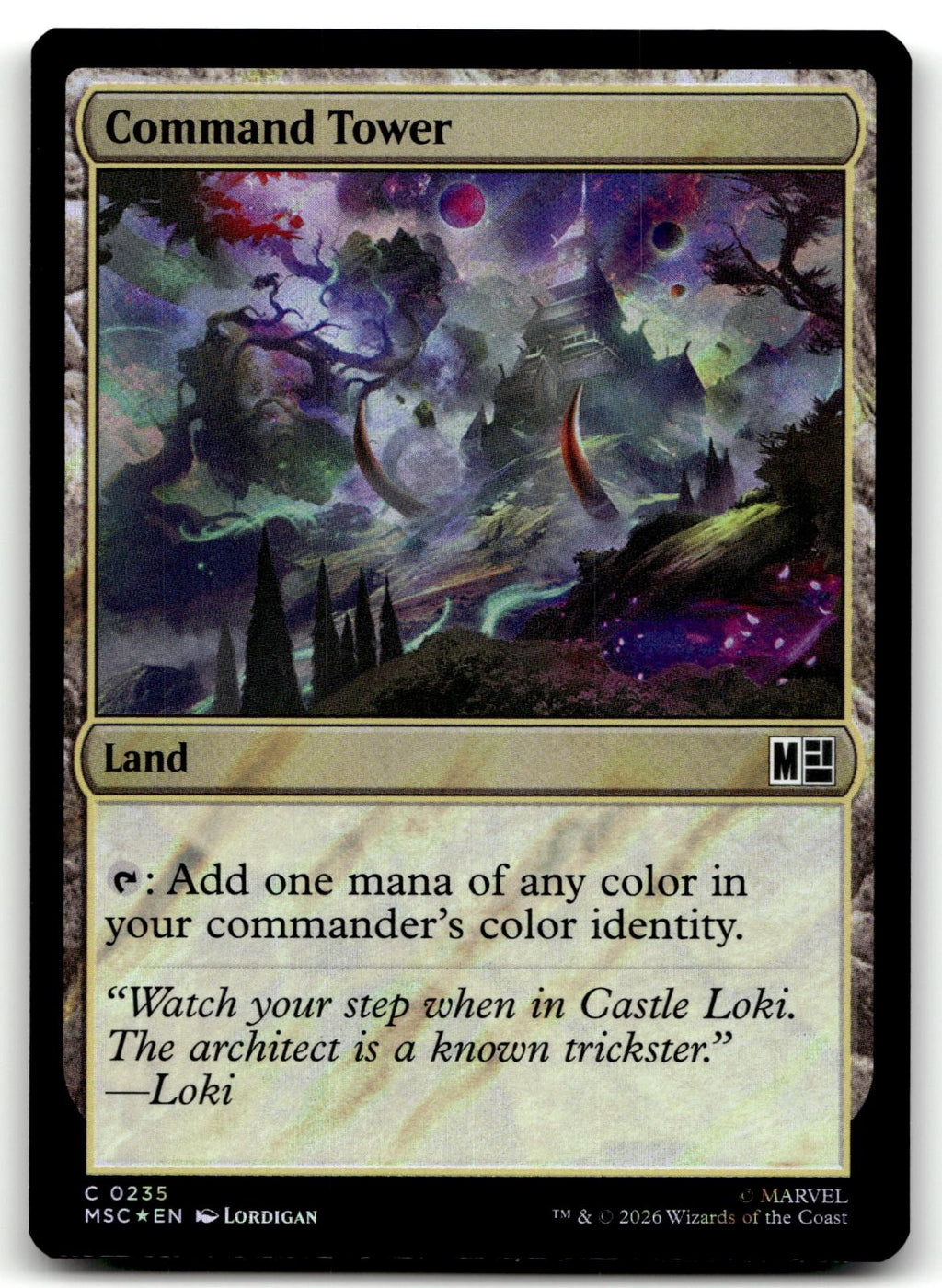 Command Tower (0235) (Surge Foil) 235 Holo Commander: Marvel Super Heroes